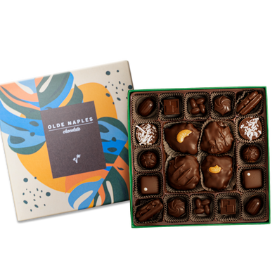 Dark Chocolate Nutty Collection Box | 20 Pieces
