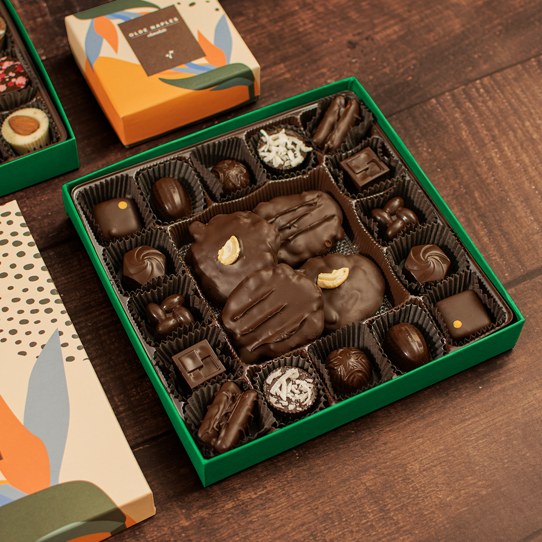 Olde Naples Chocolate | Dark Chocolate Collection Box 20 pc