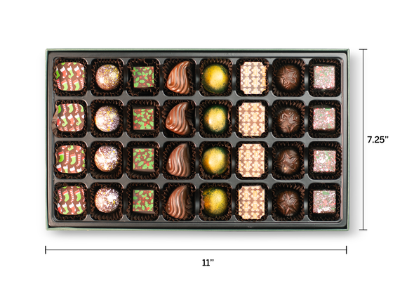 The Holiday Grand Feast 32-Piece Truffle Box