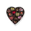 Dark Chocolate Truffles | Valentines Day Satin Heart-Shaped Gift Box