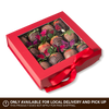 Pink Passion Chocolate Covered Strawberries Valentines | 12 Strawberries in a Box