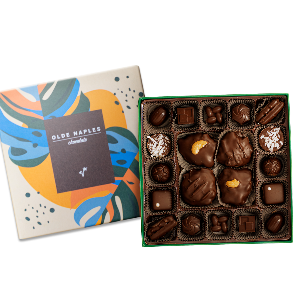 Olde Naples Chocolate | Dark Chocolate Collection Box 20 pc