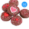I LOVE YOU Red Valentine Chocolate Dipped Oreo Cookies | Romantic Gift Basket 7pc Oreo Cookies Assortment