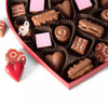 Milk Chocolate Truffles - Embossed - | Valentines Day Heart-Shaped Gift Box | 25 pieces