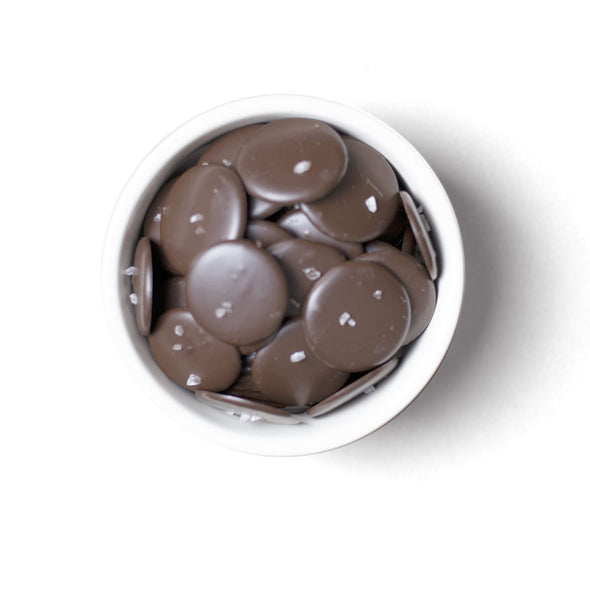 Dark Chocolate Salted Discs | 6 oz